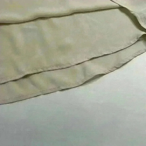 NWT Sugar Rain Deep V-Neck Front and  Back Tank Top in Cream size Large - Picture 6 of 8